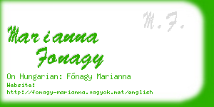 marianna fonagy business card